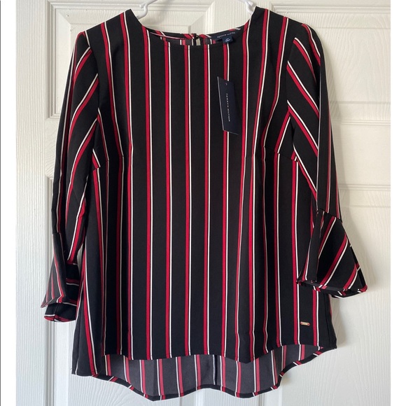NWT Tommy Hilfiger Long Sleeve Blouse - Picture 6 of 8